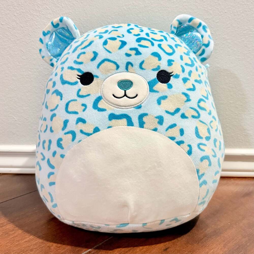 Squishmallows 12-inch Lexi the Blue Leopard Plush